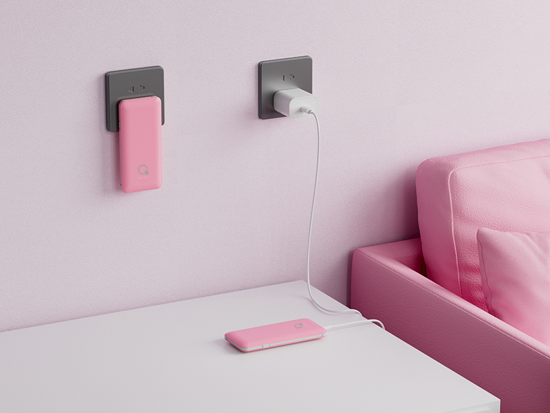 portable charger with wall plug