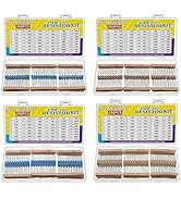 ALLECIN 100 Values Resistor Kit from 1 Ohm to 1M Ohm 1/4W 1/2W 1% Metal Film Resistors Assortment...