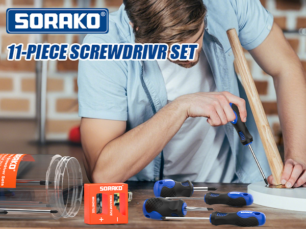 12-Piece Magnetic Screwdrivers Set,