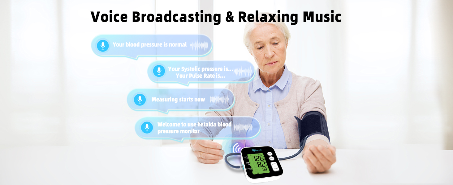 voice broadcasting function on bp monitor