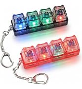 2 Pcs Keyboard Fidget Toy, Keyboard Clicker Fidget with LED Lights, Cat Shape Keyboard Decompress...