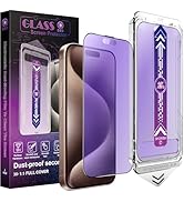 CHRYSHA 2 Pack Anti Blue Light Matte Screen Protector for iPhone 16 Pro Max, 9H Tempered Glass, F...