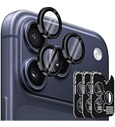 (3 Sets) Orzero Camera Lens Protector Compatible for iPhone 17 Pro/17 Pro Max/16 Pro/16 Pro Max/1...