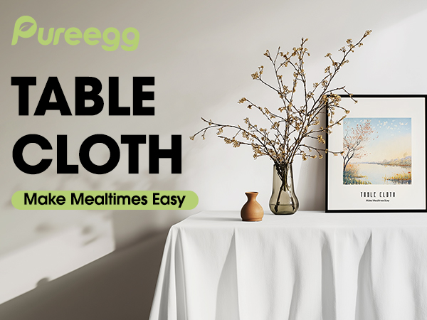 white table cloth rectangle