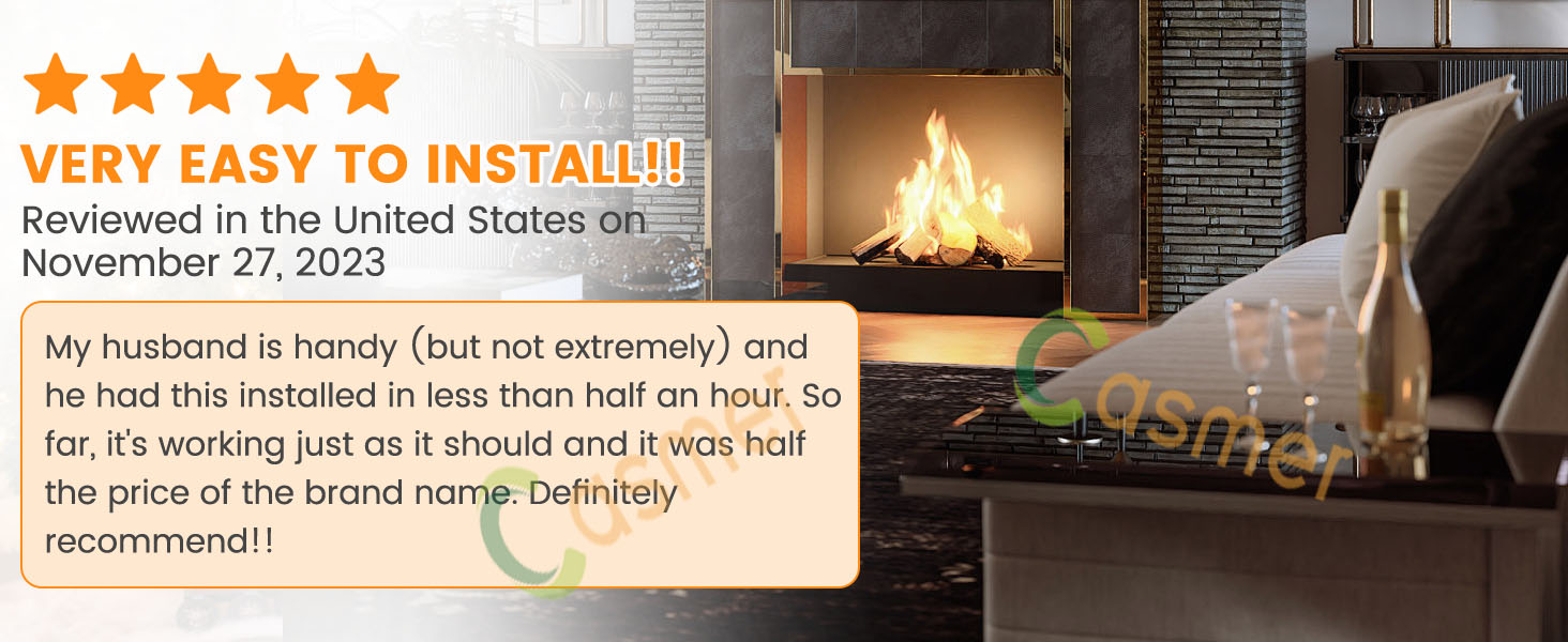 ambient gas fireplace thermostat