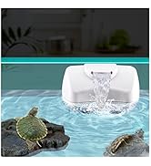 UPETTOOLS Turtle Filter Aquarium Internal Filter Low Level Water for Reptiles, Amphibians, Frog, ...