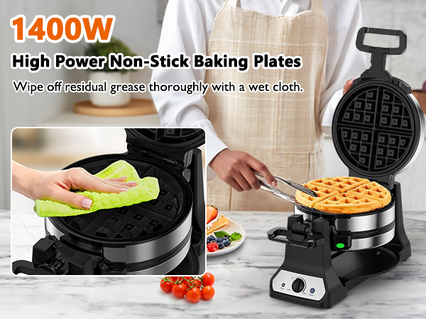 1400W High Power Non-Stick Baking Plates