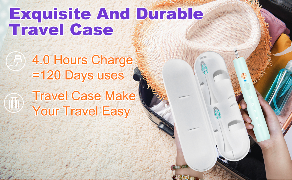 Travel electric toothbrush