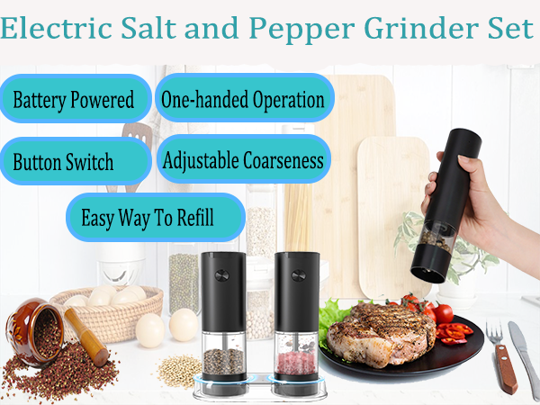 electric salt and pepper grinder