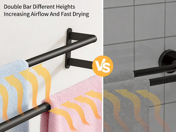 wall mounted towel rack