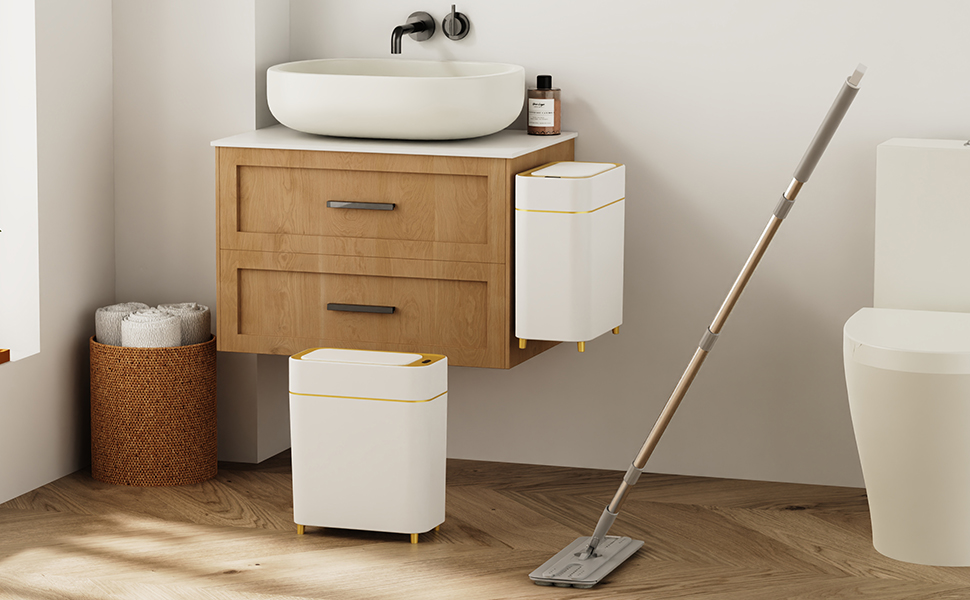 bathroom trash can