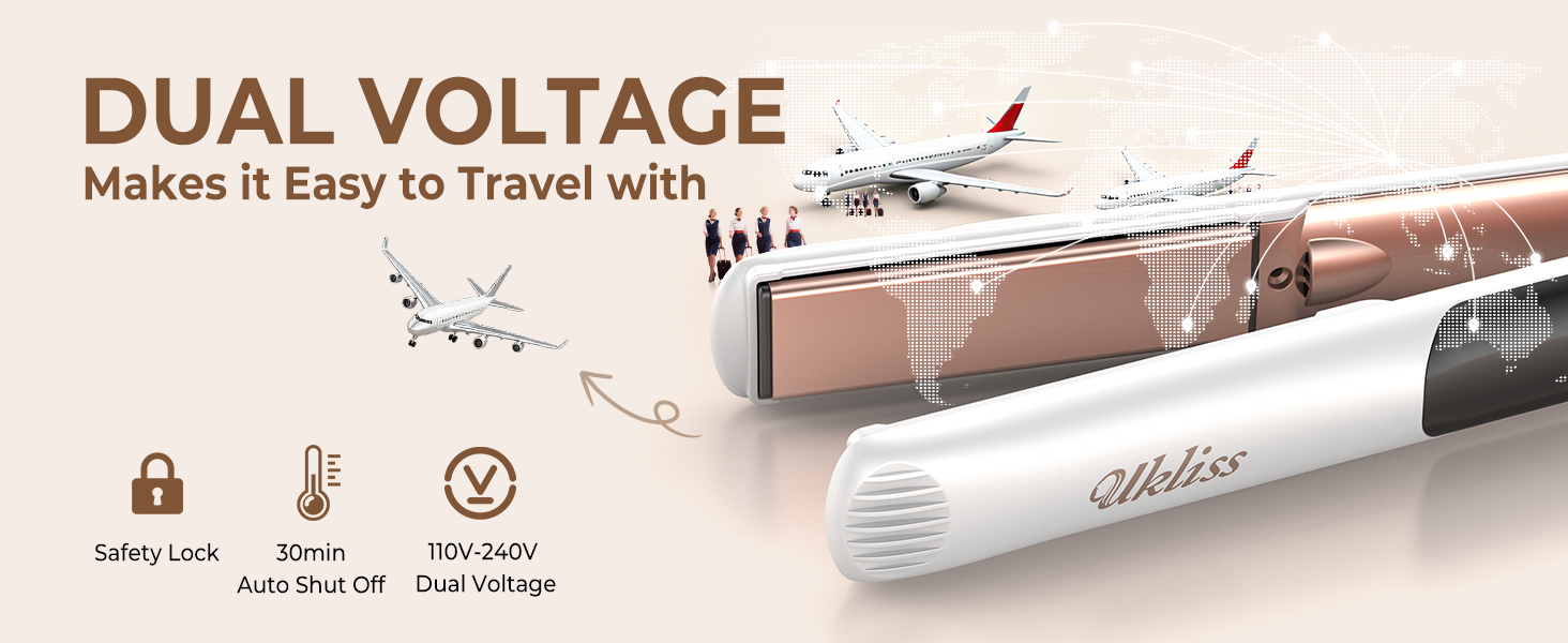 titanium hair straightener