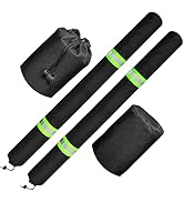 60 Inch Thickened Foam Boat Trailer Guide Pole Pad and Cover with Capped End and Reflective Strip...