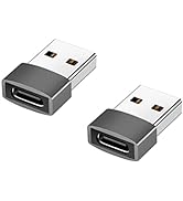 XiAyriky USB to USB C Adapter, Type A to USBC Male to Female Charger Cable Power Converter for Ch...