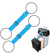 Pddgllut Luggage Connector Straps for Suitcases, Adjustable Travel Bungee for Carry on Bag, Backp...