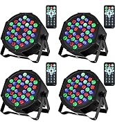 Litake 36 LED Stage Lights RGB DJ LED Par Light Remote &amp; DMX Controlled Sound Activated Auto Play...