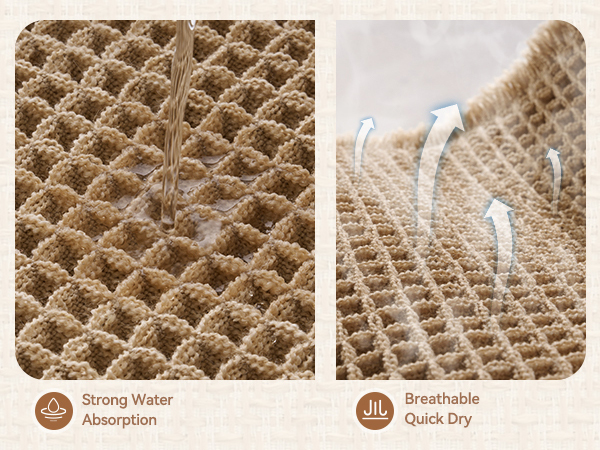 waffle bath mat