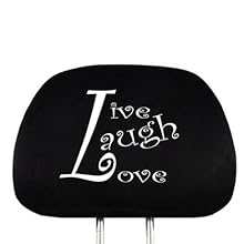 live laugh love headrest cover
