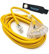 3 prong splitter 12 gauge extension cord 15 ft appliance extension cord 6 ft outdoor water proof