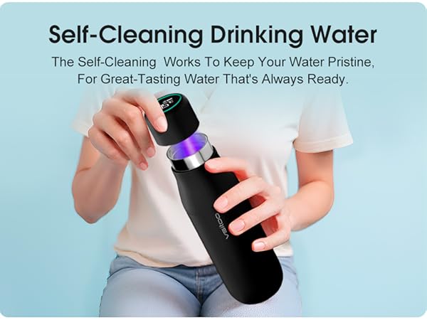 self cleaning water bottle