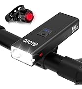VLOXO Bike Lights Set, 2022 Newest USB Rechargeable Bicycle Lamp 6 Lighting Modes Ultra Bright