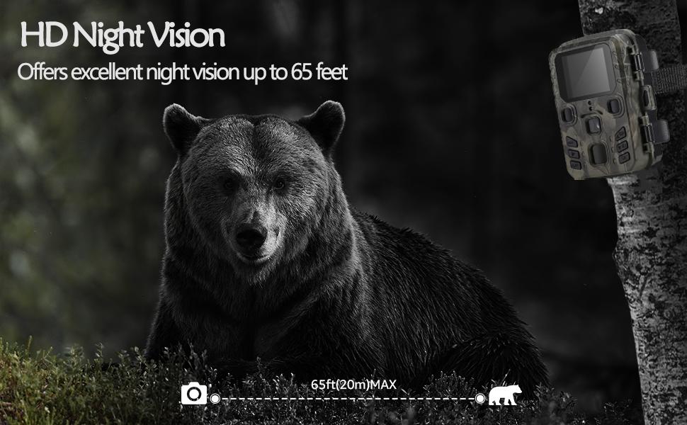trail cameras with night vision motion activated waterproof