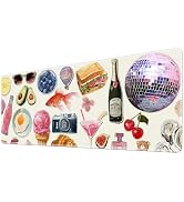 Pink Girly Gaming Mouse Pad Large Desk Mat Extended Keyboard Mouse Pad Anime Mousepad with Non-Sl...