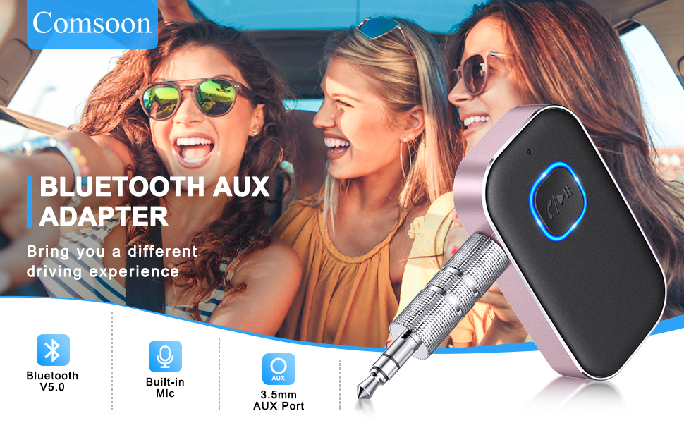 Comsoon Bluetooth aux adapter - Bring you a different driving experience