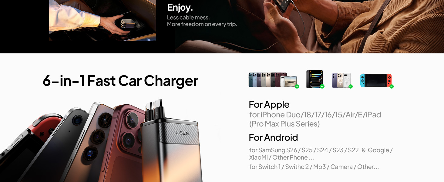 car phone charger retractable