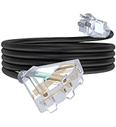 15Ft 12/3 Outdoor Extension Cord with 3-Outlets, Heavy Duty 12 Gauge 3 Prong Extension Cord Water...