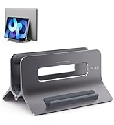 SODI Vertical Laptop Stand for Desk, Gravity Auto Lock MacBook Stand, Aluminum Laptop Holder Vert...
