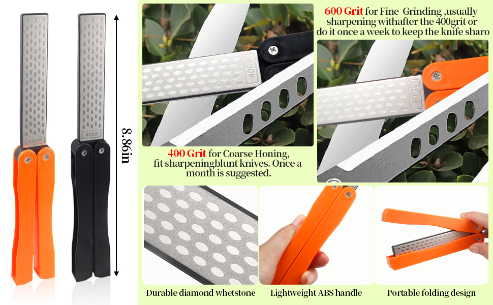 Portable Handheld Double Sided Sharpener Pocket Diamond Sharpener