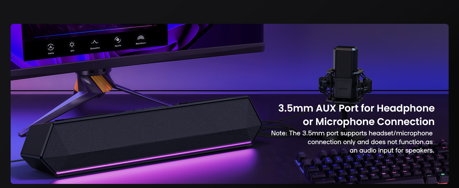 computer sound bar for desktop pc