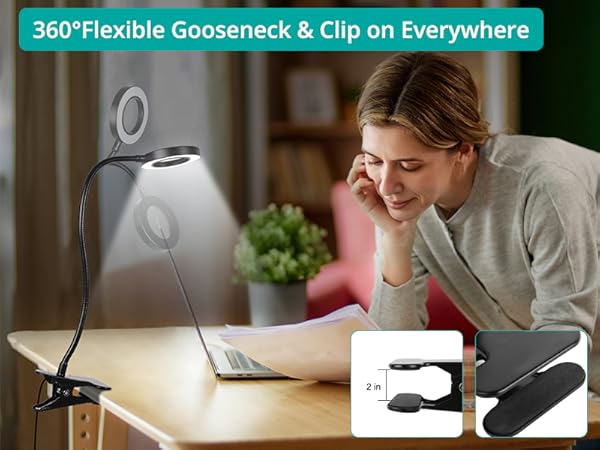 360° Flexible Gooseneck Reading Light