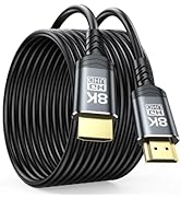 DoroJepi 8K HDMI Cable 2.1 30FT/9M, 48Gbps High Speed Long HDMI in-Wall CL3 Rated with Shielded 8...