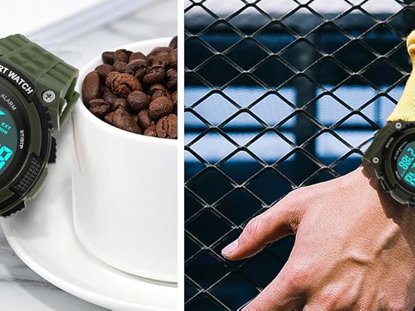 Unisex Pedometer Watches Military Multifunctional