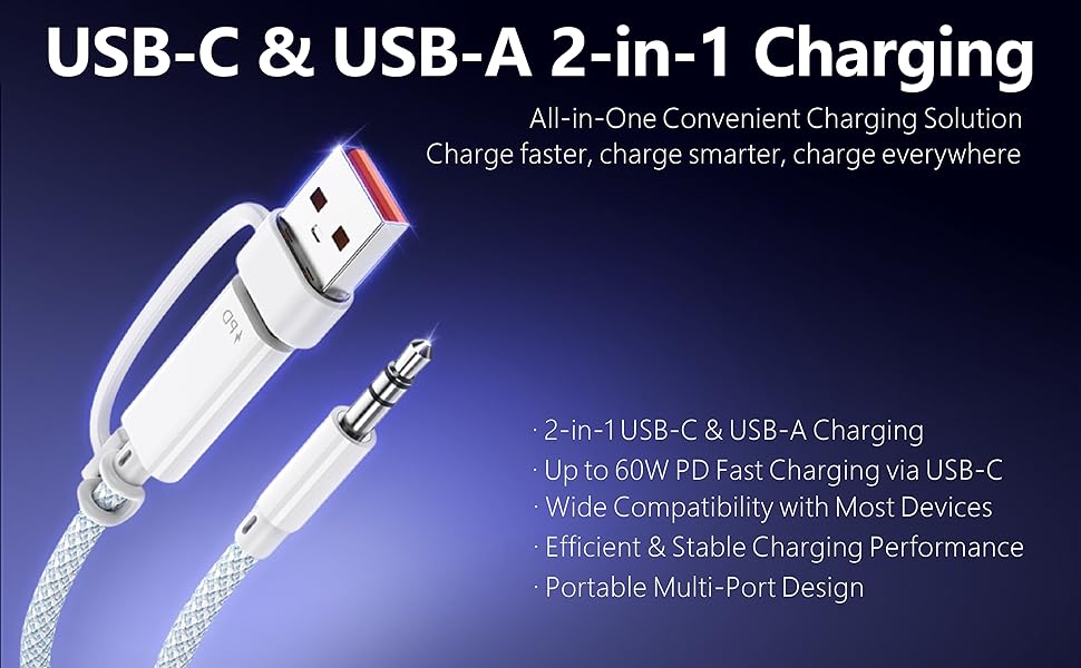 USB-C &amp;amp; USB-A PD 60W Charger