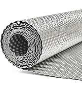 Aggsound Exhaust Heat Shield Automotive 16"x40", Embossed Aluminum Heat Shield Kit with 20 Stainl...