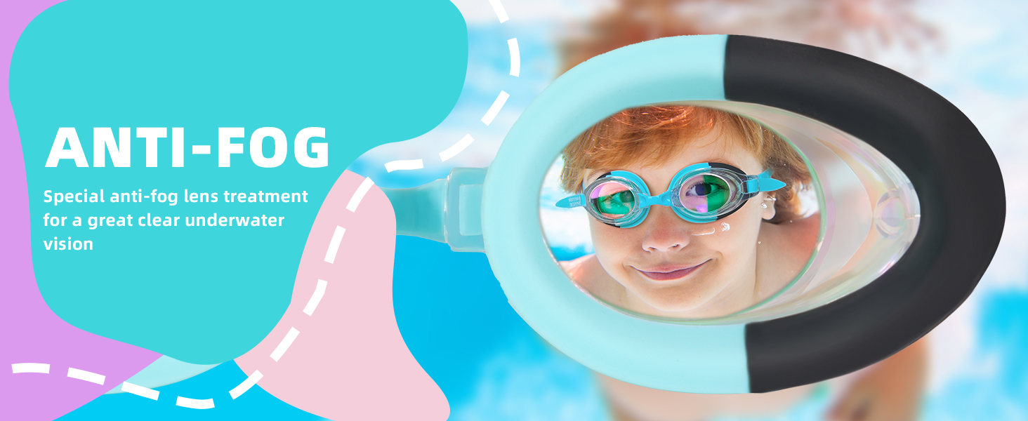 water pool goggles anti-fog clear view
