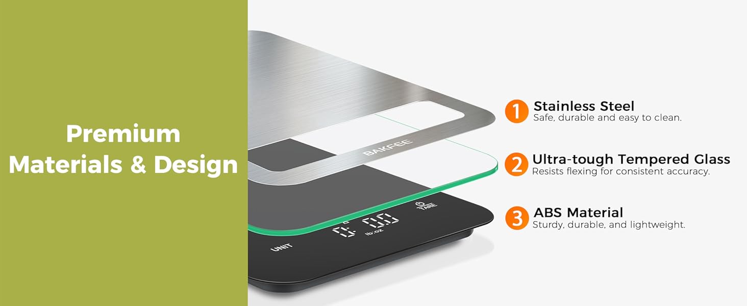 BakFee Waterproof Scale