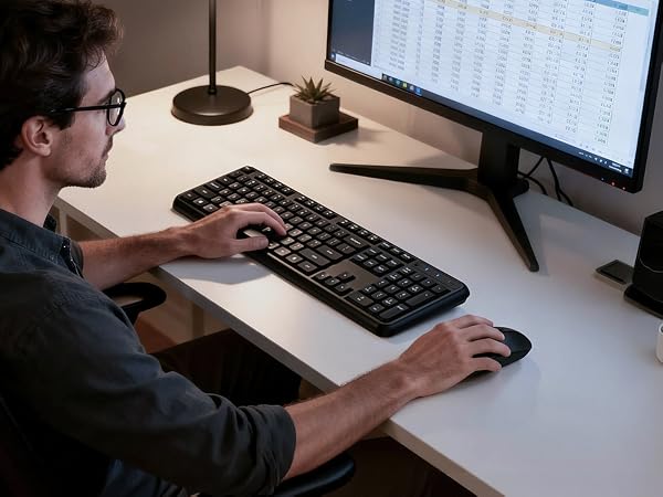 silent keyboard and mouse wireless