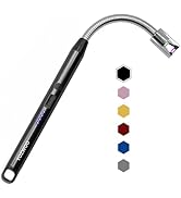 YOZWOO Electric Arc Plasma Lighter - Rechargeable USB C, Windproof, 360 Flexible Neck Design for ...