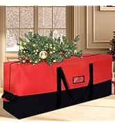 Heavy Duty Christmas Tree Storage Bag for Trees Up to 9ft – Waterproof, 600D Durable Zipper &amp; Han...