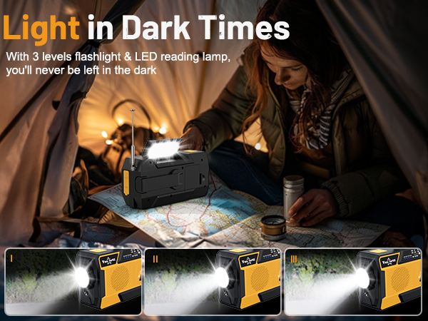 3 model Flashlight Emergency Weather Radio