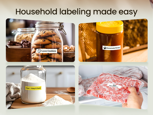 Phomemo D30 label maker machine with tape