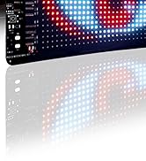 YISWHIS 15''x4'' Devil Eyes Light for Car Windshield, APP Controlled, DIY Flexible LED Panel with...