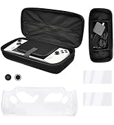 JDGPOKOO 6 in 1 Accessories Kit for Asus Rog Ally, Handheld Case with TPU Clear Protective Case C...