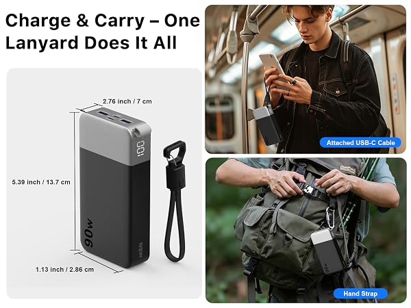 Nobis 20000mAh Power Bank 90W Fast Charging