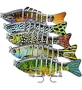 Fishing Lures Multi Jointed Fish Fishing Kits Slow Sinking Lifelike Swimbait Freshwater and Saltw...