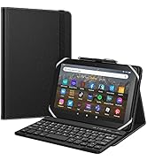 MoKo Universal Keyboard Case for 7", 7.9", 8" iPad Mini/Samsung Galaxy Tab A/Huawei Tablet, Light...